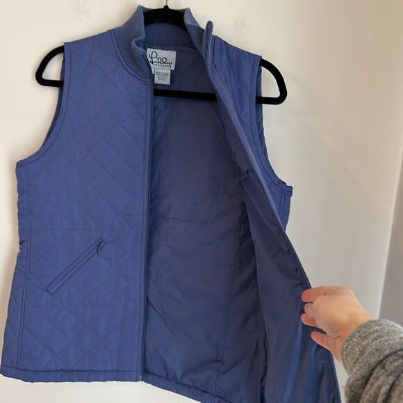 Lilly Pulitzer Women vintage lightweight quilted blue vest size Large EUC - Picture 5 of 8